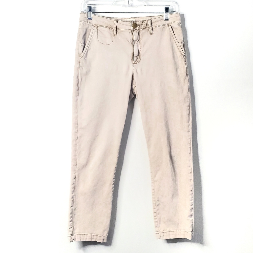 🖤4/30🖤Anthropologie Khaki Slim Cropped Chinos
